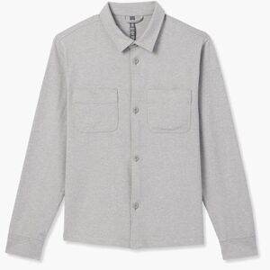 Vuori Men's Button-Down Shirt Jacket XL Light Heather Grey Casual Fall NWT